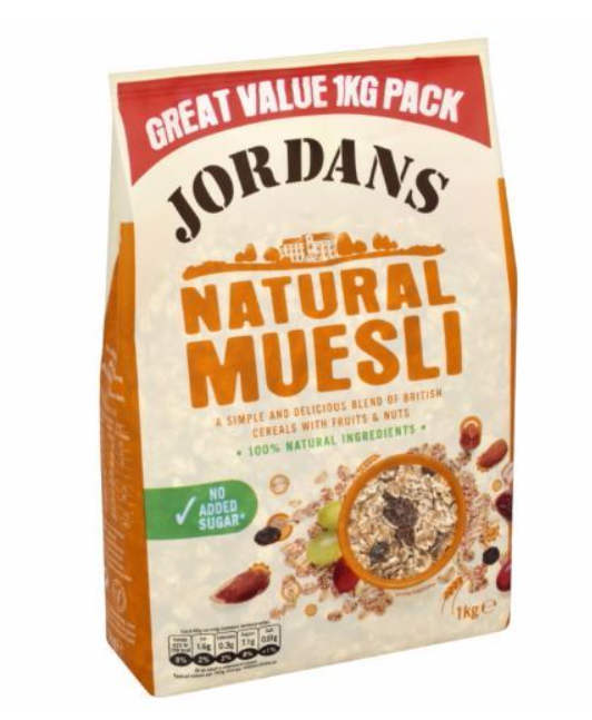 Jordans Natural Muesli 1kg Bryher Shop Scilly