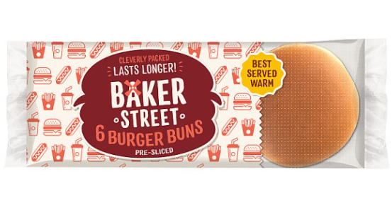 Baker Street 6 Burger Rolls